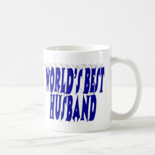 Ehemann mit blauem halben Text Kaffeetasse