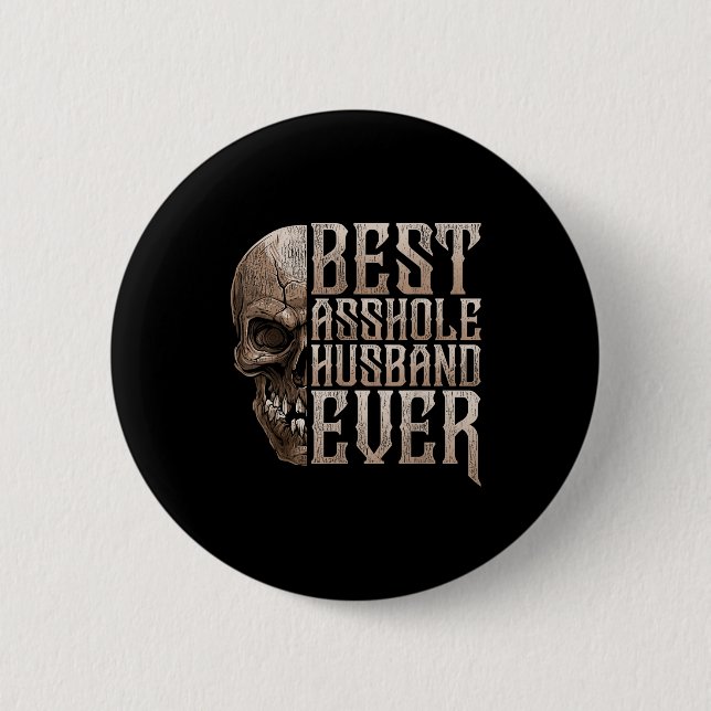 Ehemann mit dem besten Design aller Zeiten Button (Vorderseite)