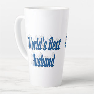 Ehemann mit meerblauer Schrift  Milchtasse