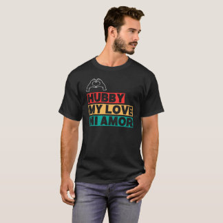 Ehemann Moderne Flitterwochen Weiße Schrift Schwar T-Shirt