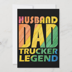 Ehemann Papa LKW-Legende von Vater, Geschenk von P Einladung
