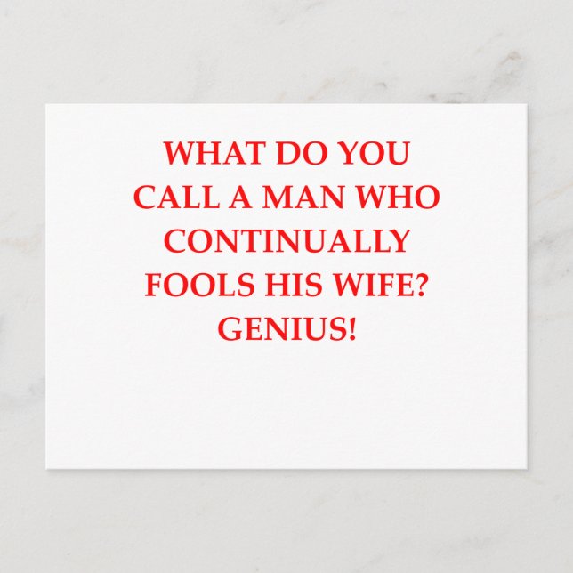 Ehemann Postkarte (Vorderseite)