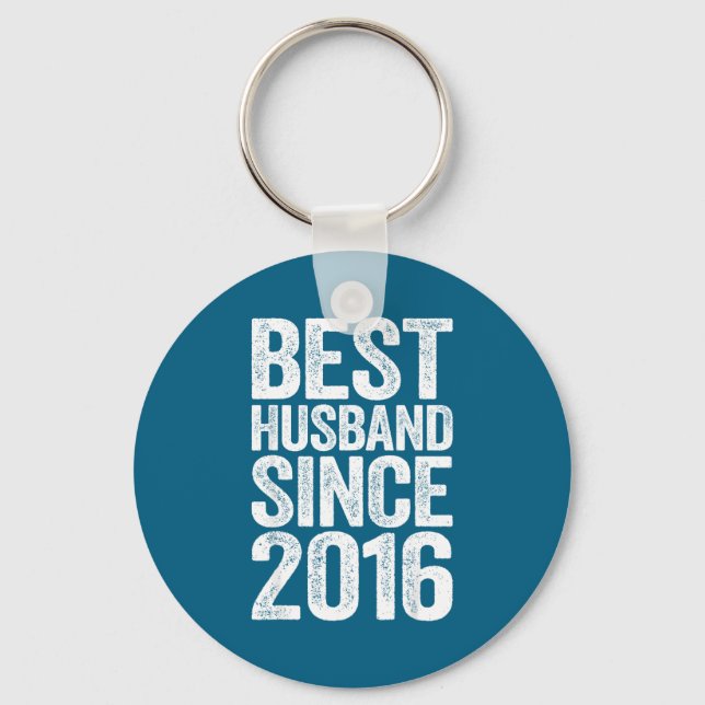 Ehemann seit 2016 Hochzeit Schlüsselanhänger (Vorderseite)