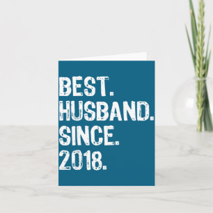 Ehemann seit 2018 1. Hochzeit Karte