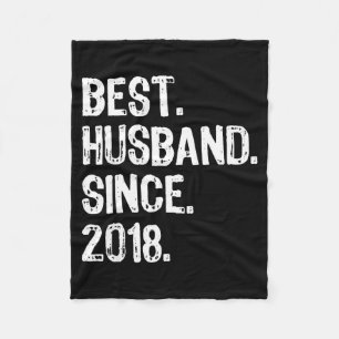 Ehemann seit 2018 1. Hochzeitsdesign Fleecedecke