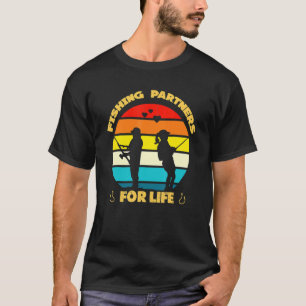 Ehemann und Ehefrau Angelpartner fürs Leben Retro T-Shirt