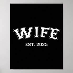 Ehemann und Ehefrau Est 2025 Nur verheiratete Flit Poster