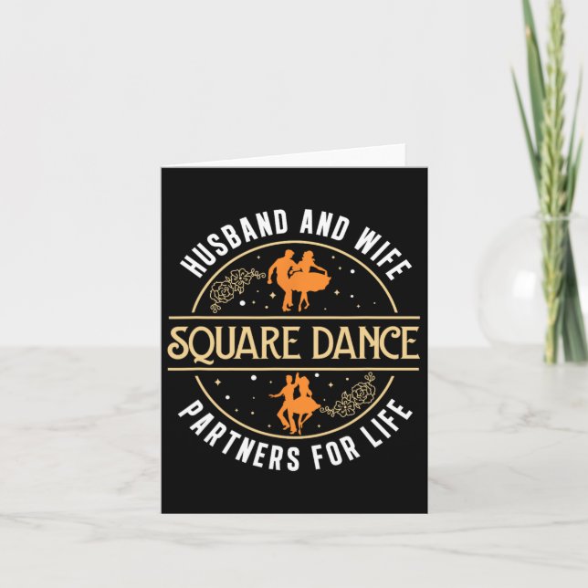Ehemann und Ehefrau Niedlich Square tanzpartner a  Karte (Vorderseite)