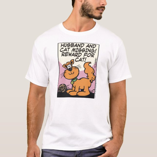 Ehemann und Katze T-Shirt (Vorderseite)