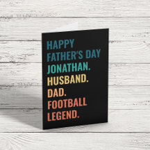 Ehemann Vater Football Legend Custom Vatertag