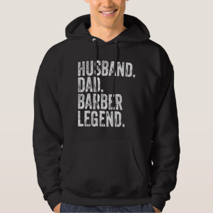 Ehemann Vater Friseur Legende Lustiger Vatertag Hoodie