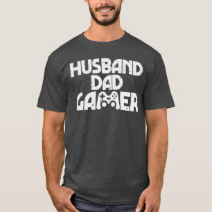 Ehemann Vater Gamer Cool Gaming Videospiel Liebhab T-Shirt
