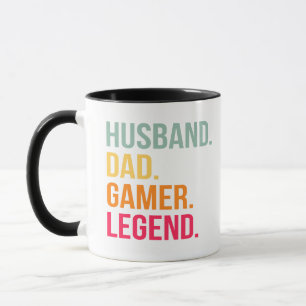 Ehemann Vater Gamer Legende Tasse