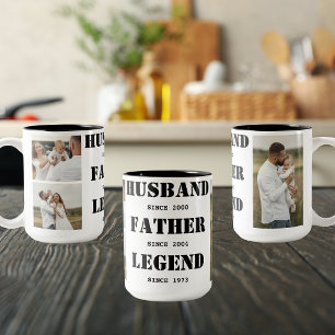 Ehemann Vater Legend 3 Fotos Vatertag Tasse