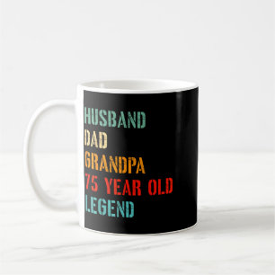 Ehemann Vater Opa 75 Jahre alte Legende 75. Kaffeetasse