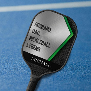 Ehemann Vater Pickelball Legende gebürstetes Metal Pickleball Schläger