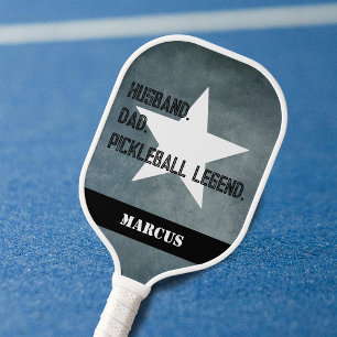 Ehemann. Vater. Pickelball-Legende Star Fügen Sie  Pickleball Schläger