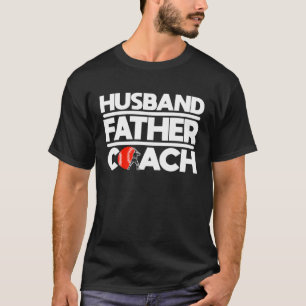 Ehemann Vater Trainer Baseball Athlet Fänger Pitch T-Shirt