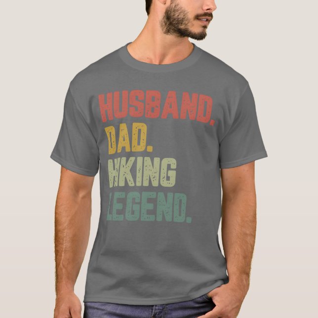Ehemann Vater Wanderung Legend Sonnenfreunde T-Shirt (Vorderseite)