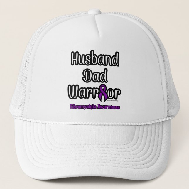 Ehemann Vater Warrior...Fibro Truckerkappe (Vorderseite)