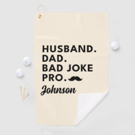 Ehemann Vater Witz Funny Vathers Tag Geschenk für Golfhandtuch