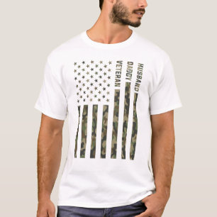 Ehemann-Vati-Veteranen-patriotische T-Shirt