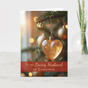 Ehemann Weihnachten Romantische Liebe Herz Schmuck Karte