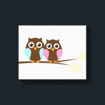 Ehepaar auf Zweig Leinwanddruck<br><div class="desc">.</div>