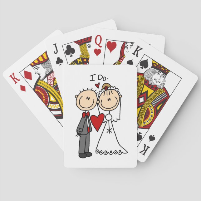 Ehepaar Ich mache T - Shirt und Geschenke Spielkarten (Rückseite)