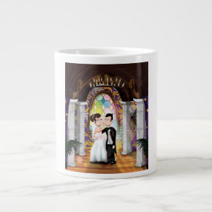 Ehepaar in der Kirche Jumbo-Tasse