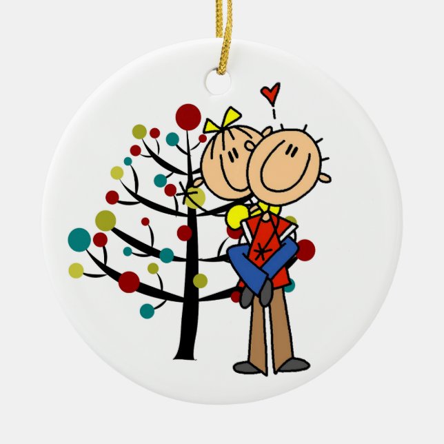 Ehepaar in Liebe Weihnachtsschmuck (Vorne)