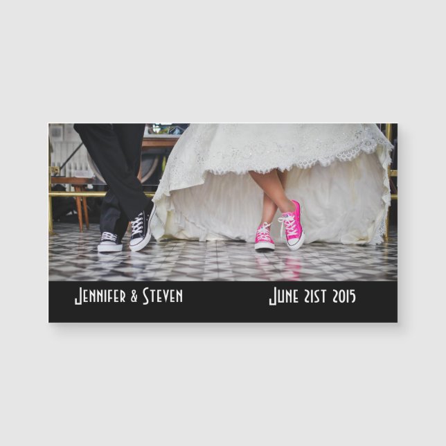 Ehepaar in Retro-Stil 50 Diner Magnetkarte (Vorderseite)