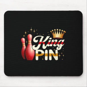 Ehepaare Bowler League Bowling King Button Trading Mousepad