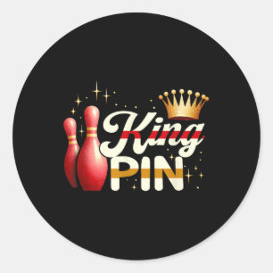 Ehepaare Bowler League Bowling King Button Trading Runder Aufkleber