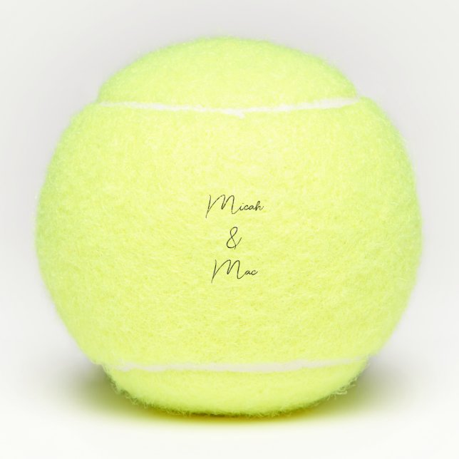 Ehepaare Datum Personalisiert Tennisbälle (Vorderseite)