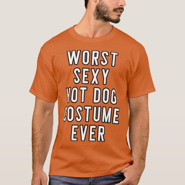 Ehepaare Halloween Costume Schlimmster Sey Hot Dog T-Shirt (Vorderseite)
