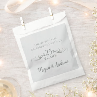 Ehepaare Namen Moderne 25. Hochzeitsfeier Geschenktütchen