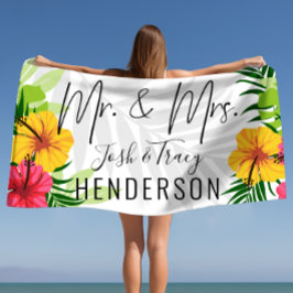 Ehepaare Personalisiert Hochzeit, Jubiläumsgeschen Strandtuch