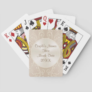 Ehepaare und Gastgeschenk Hochzeiten zum Jahrestag Spielkarten