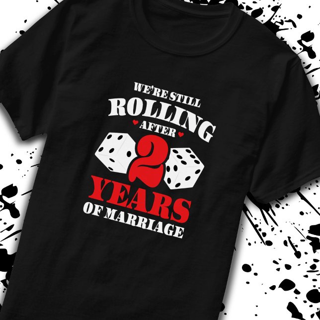 Ehepaare Verheiratet 2 Jahre Bewundernswertes 2. J T-Shirt (Von Creator hochgeladen)