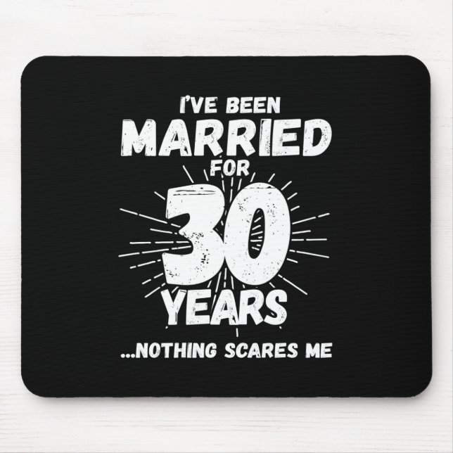 Ehepaare Verheiratet 30 Jahre Witziger 30-jähriger Mousepad (Vorne)