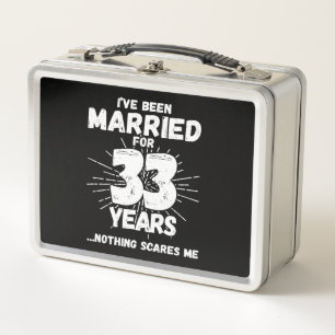 Ehepaare Verheiratet 33 Jahre Witziger 33. Jahrest Metall Brotdose