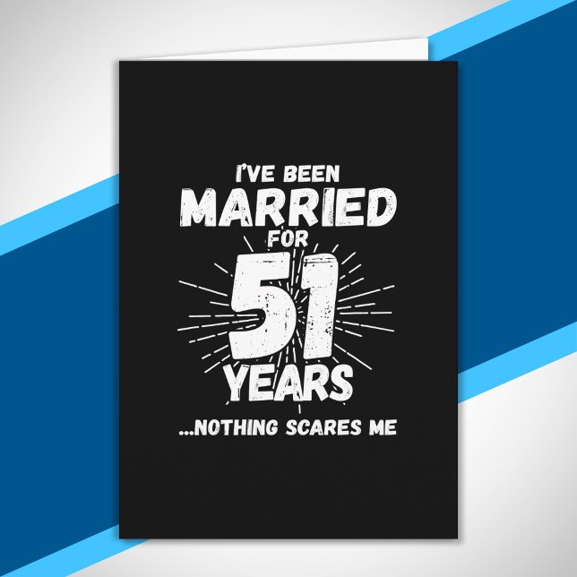 Ehepaare Verheiratet 51 Jahre Funny 51. Jubiläum Karte (Von Creator hochgeladen)