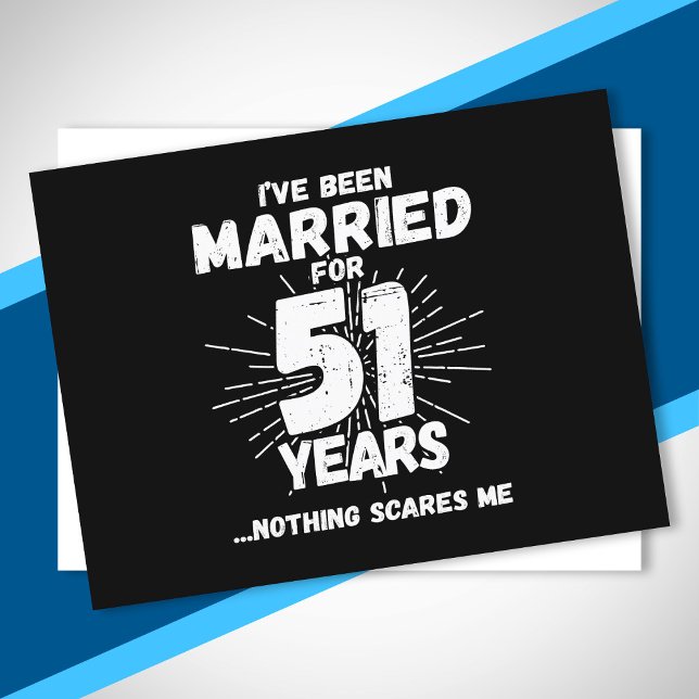 Ehepaare Verheiratet 51 Jahre Funny 51. Jubiläum Postkarte (Von Creator hochgeladen)