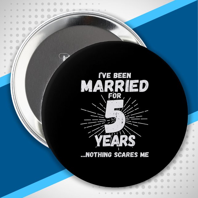 Ehepaare Verheiratet 5 Jahre Funny 5 Jahre Jubiläu Button (Von Creator hochgeladen)