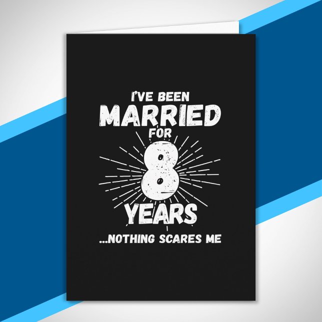 Ehepaare Verheiratet 8 Jahre Funny 8 Jahre Jubiläu Karte (Von Creator hochgeladen)