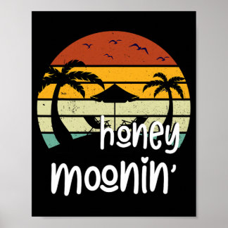 Ehepaare Verheiratet Matching Honey Mooning Honeym Poster