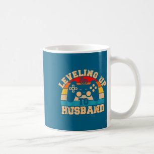 Ehepartner aufleveln Neuvermählter Bräutigam Kunst Kaffeetasse
