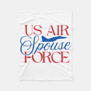 Ehepartner der US-Luftwaffe – Stolze Militärehefra Fleecedecke