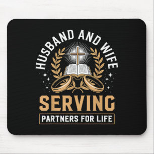 Ehepartner dienende Partner Christliches Paar Mousepad